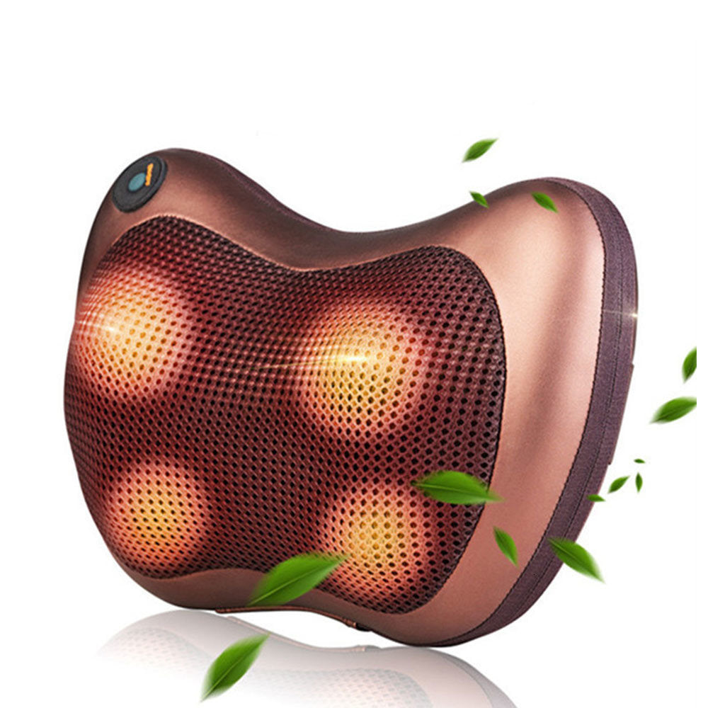 Car Head Massage Pillow Relax Vibrator Electric Shoulder Back Heating