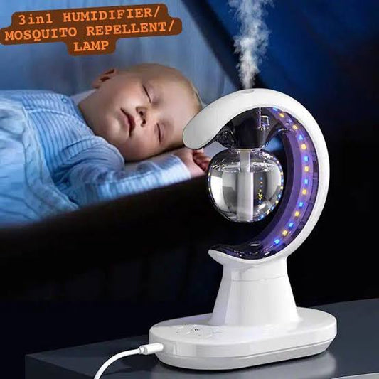 3 In 1 Humidification Mosquito Repellent Lamp | Smart Electric Mosquito Killer Lamp With Self Drainage Humidifier(random Color )