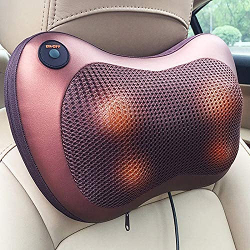 Car Head Massage Pillow Relax Vibrator Electric Shoulder Back Heating