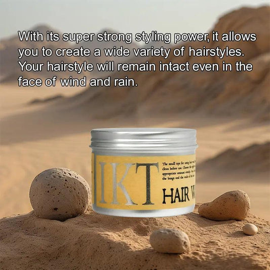 Ikt Hair Styling Gel Wax | Styling Hair Frizz Fixed Fluffy Men Styling Wax Edge Control 130g