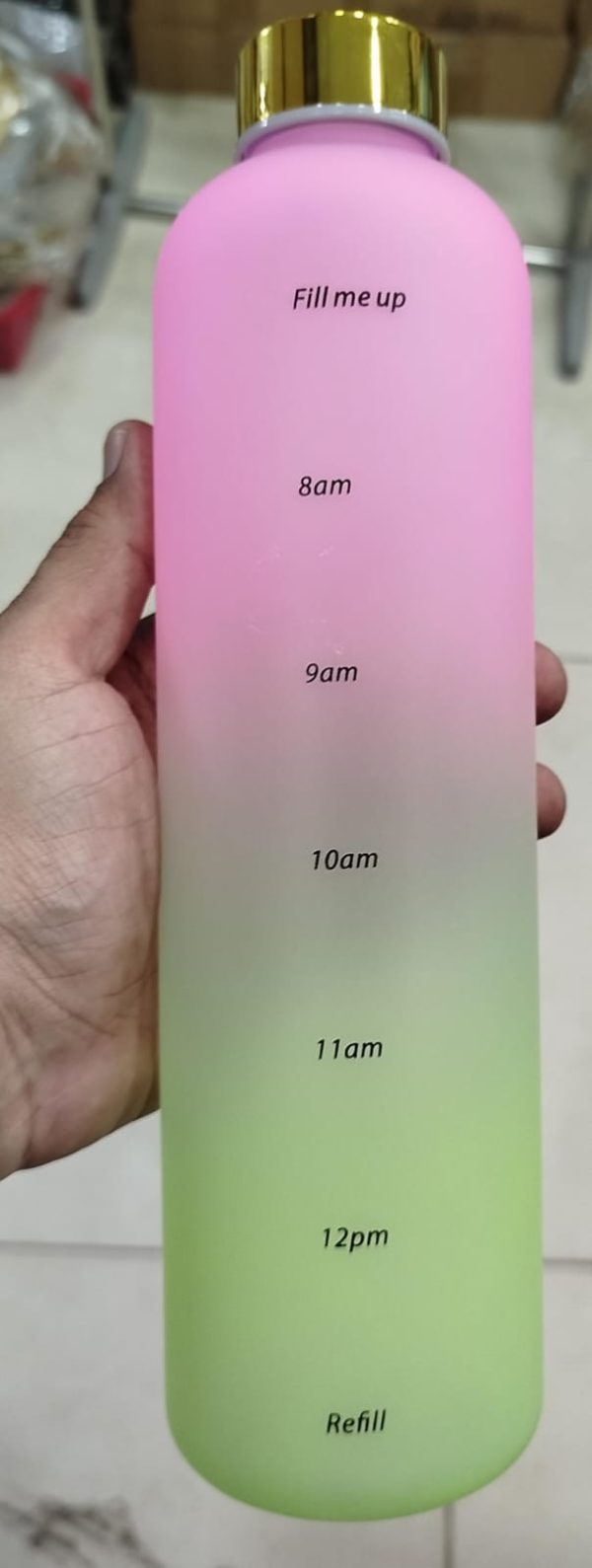 1l Motivational Water Bottle 32oz Reusable Plastic Drinking Bottle With Time Marker Leakproof Fashion Style Bottle For Travel